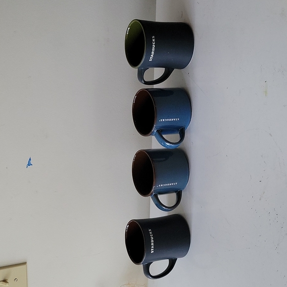 Set Of 4  Rare Antique Starbucks Mugs - Picture 3 of 15
